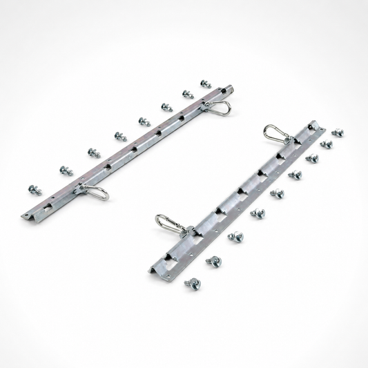 Acebikes Flexirail set voor aanhangwagen - universeel spanbandsysteem voor motorfiets transport
